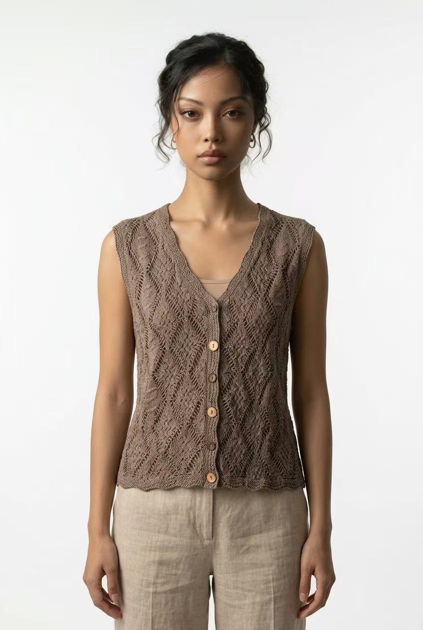 Coastal Breeze Knit Vest