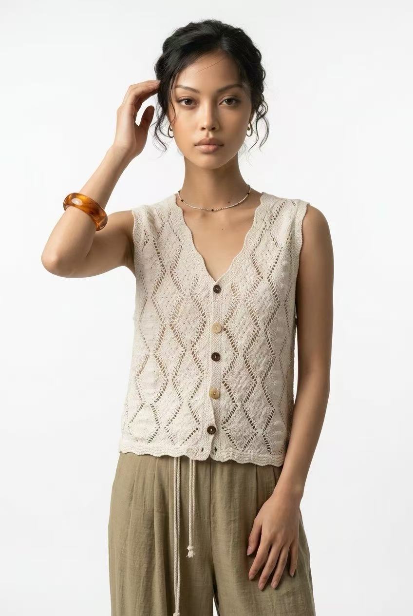 Coastal Breeze Knit Vest