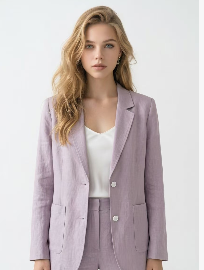 Effortless Linen Blazer – Timeless, Breathable & Chic