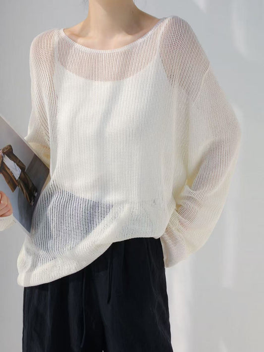 Relaxed Lightweight Knit Sweater