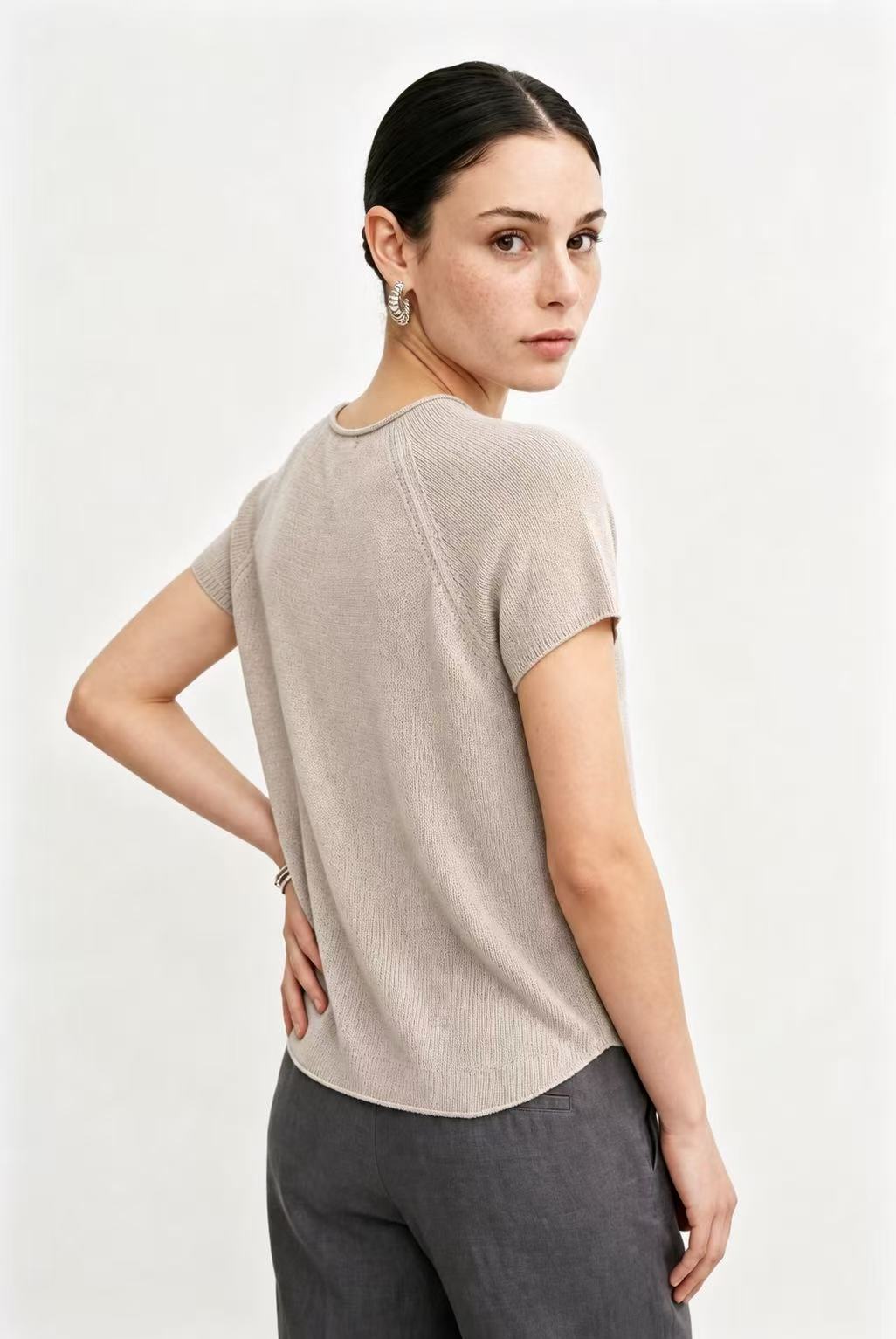 A soft-touch lightweight knit