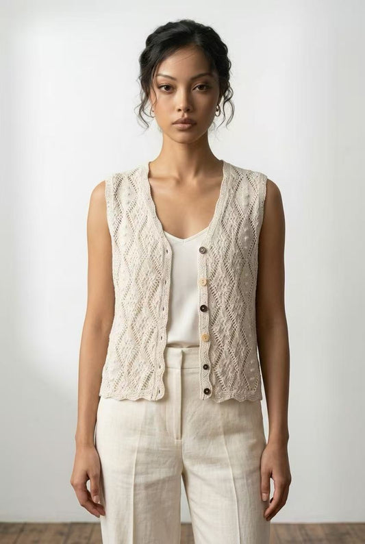 Coastal Breeze Knit Vest