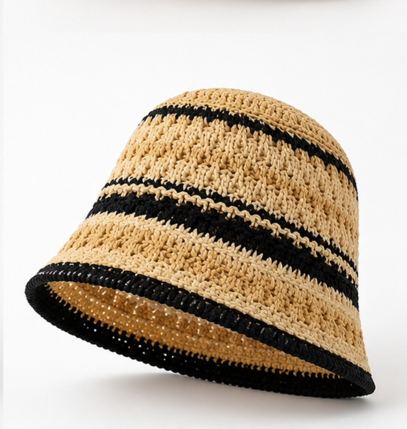 Sunset Loom Knit Bucket Hat