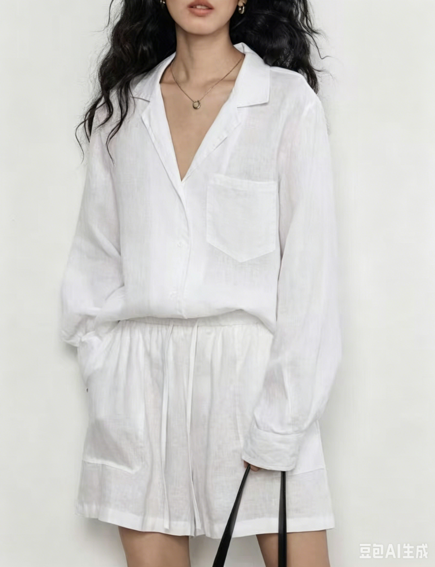 Breezy Linen Two-Piece Lounge Set